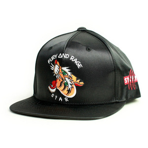 SQUARE CAP SATIN SNAP BACK